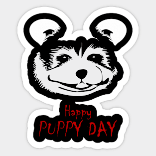 Happy Puppy Day Sticker